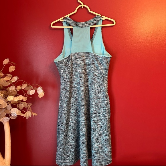 Blue Patterned Sporty Dress - Picture 4 of 5